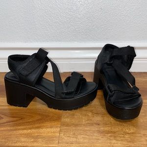 Black Gladiator Sandals